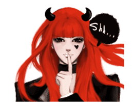 REA (Red devil girl) animation no.1 #NEW sticker #14873178