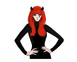 REA (Red devil girl) animation no.1 #NEW sticker #14873191