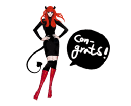 REA (Red devil girl) animation no.1 #NEW sticker #14873192