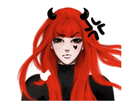 REA (Red devil girl) animation no.1 #NEW sticker #14873196