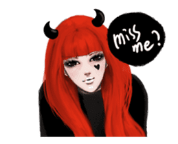 REA (Red devil girl) animation no.1 #NEW sticker #14873197