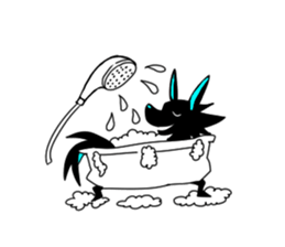 Shadow wolf light up!2 sticker #14874318