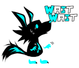 Shadow wolf light up!2 sticker #14874334