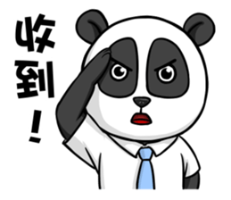 Hello Panda Office worker sticker #14874957