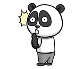 Hello Panda Office worker sticker #14874960