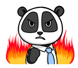Hello Panda Office worker sticker #14874968