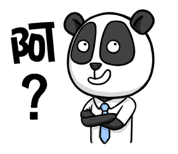 Hello Panda Office worker sticker #14874985