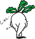 Energetic radish sticker #14875159