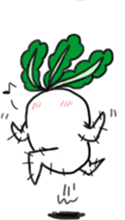 Energetic radish sticker #14875167