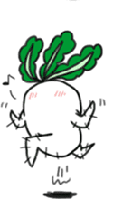 Energetic radish sticker #14875167