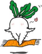 Energetic radish sticker #14875169