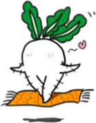 Energetic radish sticker #14875169