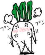 Energetic radish sticker #14875173