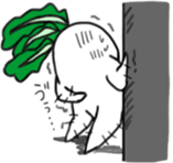 Energetic radish sticker #14875190