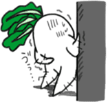 Energetic radish sticker #14875190