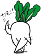 Energetic radish sticker #14875197