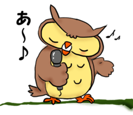 A word with an owl sticker #14876109