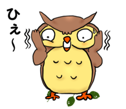 A word with an owl sticker #14876118