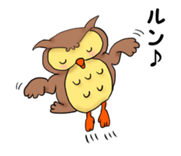 A word with an owl sticker #14876120