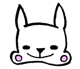 Rabbit to convey feelings sticker #14877590