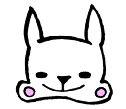 Rabbit to convey feelings sticker #14877590