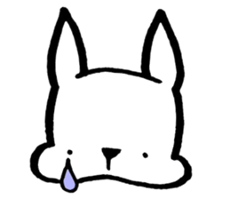Rabbit to convey feelings sticker #14877591