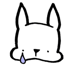 Rabbit to convey feelings sticker #14877591