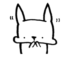Rabbit to convey feelings sticker #14877592