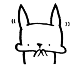 Rabbit to convey feelings sticker #14877592