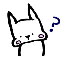Rabbit to convey feelings sticker #14877593