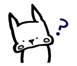 Rabbit to convey feelings sticker #14877593