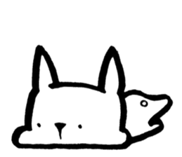 Rabbit to convey feelings sticker #14877594