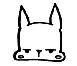 Rabbit to convey feelings sticker #14877596