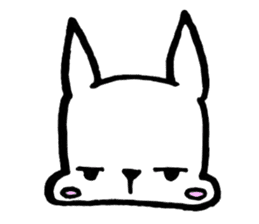 Rabbit to convey feelings sticker #14877596