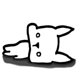 Rabbit to convey feelings sticker #14877597