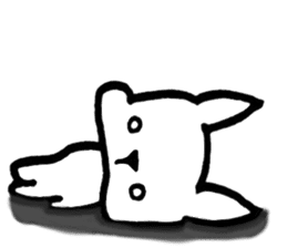Rabbit to convey feelings sticker #14877597