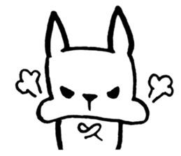 Rabbit to convey feelings sticker #14877598