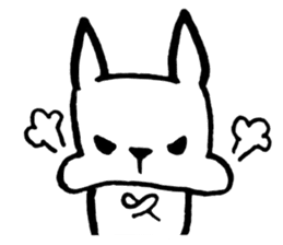 Rabbit to convey feelings sticker #14877598