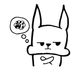 Rabbit to convey feelings sticker #14877599