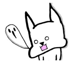 Rabbit to convey feelings sticker #14877600