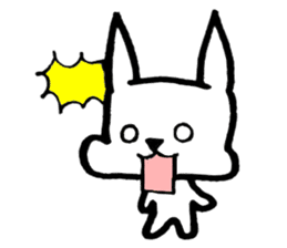 Rabbit to convey feelings sticker #14877601