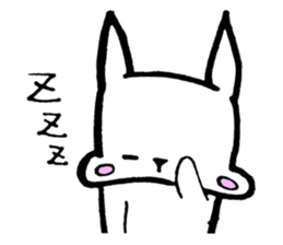 Rabbit to convey feelings sticker #14877602