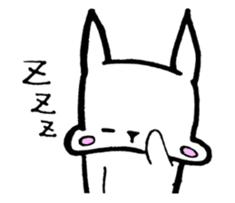 Rabbit to convey feelings sticker #14877602