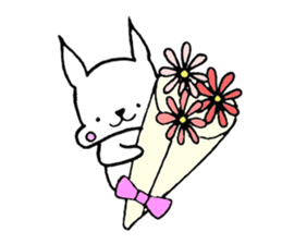 Rabbit to convey feelings sticker #14877604