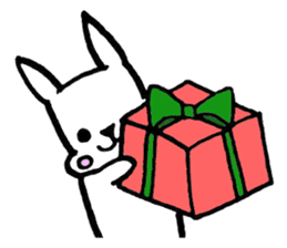 Rabbit to convey feelings sticker #14877605
