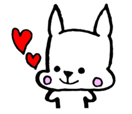 Rabbit to convey feelings sticker #14877606