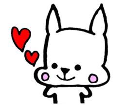 Rabbit to convey feelings sticker #14877606