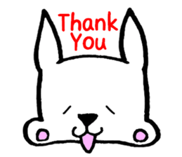 Rabbit to convey feelings sticker #14877608