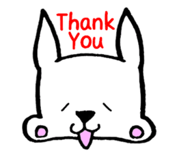 Rabbit to convey feelings sticker #14877608