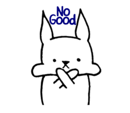 Rabbit to convey feelings sticker #14877611